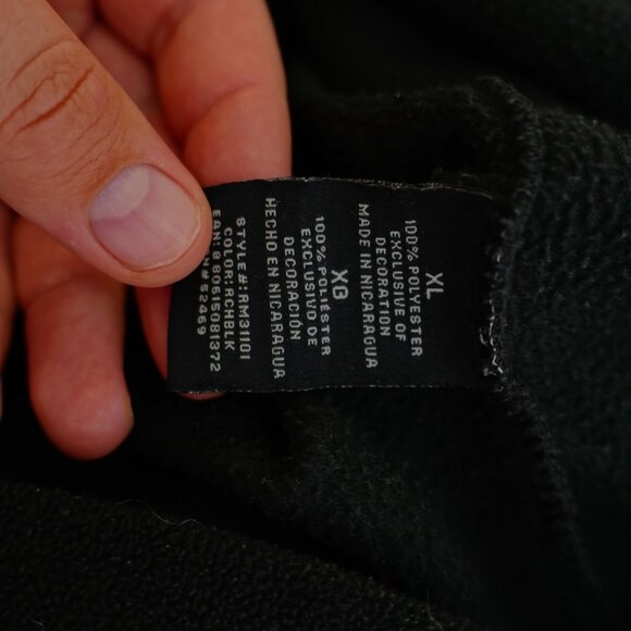 Starter XL Black Fleece 1/4 Zip Sweater / Jacket Polyester - Picture 9 of 9